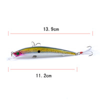 8x Popper Minnow 11.2cm Fishing Lure Lures Surface Tackle Fresh Saltwater thumbnail