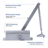 Auto Commercial Door Closers Hydraulic Door Closer for Home  Commercial Door 25-45kg thumbnail