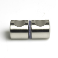 Shower Glass Door Knob Bathroom Back-to-Back Handle Pull 304 Brushed thumbnail