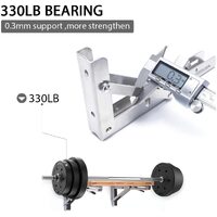 2PCS 14inch Steel Wall Mounted Folding Triangle Angle Shelf Support Bracket Rack thumbnail