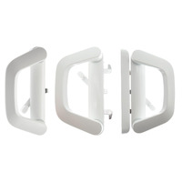 Sliding Patio Door Handle Set Mortise Lock Suitable for Sliding Glass Patio Door Keyed White thumbnail