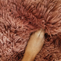 Pawfriends Dog Cat Pet Calming Bed Washable ZIPPER Cover Warm Soft Plush Round Sleeping 100 thumbnail