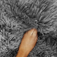 Pawfriends Dog Cat Pet Calming Bed Washable ZIPPER Cover Warm Soft Plush Round Sleeping 70 thumbnail