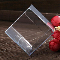 50 Pack of 10cm Square Cube PVC Box -  Product Showcase Clear Plastic Shop Display Storage Packaging Box thumbnail
