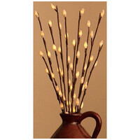 5 Sets of LED Light Bunch Stem - Warm White BATTERY fairy lights - 50cm high 20 bulbs/petals thumbnail