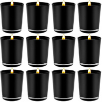 20 Pack Black Matt Tealight Candle Holder 6.5cm Festival Decor Wedding Propose Parties Holiday and Home Decor thumbnail
