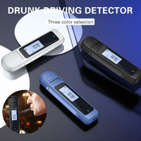 Alcohol Breathalyzer Drink Tester DUI LCD Breath Analyzer Handbag Pocket Size BLACK - FREE POST thumbnail