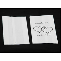 50 Pack Wedding Cake Bags Greaseproof Wax Paper Slice Take Home Favour Heart n Message thumbnail