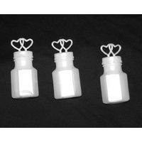 20 Pack Mini Wedding Heart Bubble Bottles send off wedding favors custom party favors thumbnail