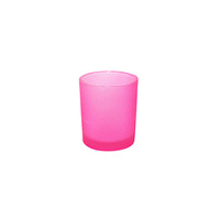 20 Pack Pink Frosted Glass Votive Tealight Candle Holders House Party Cenrepiece Xmas Wedding Decor Glass Candlestick Party Decorations Bridal Valenti thumbnail