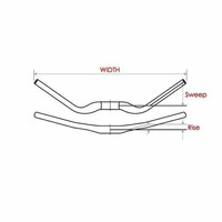 Satori EVO 35 Small - 355mm Rise Handlebar - Black MTB Trekking Universal 780mm Long thumbnail