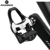 Self Lock Clip In Bike Pedals Shimano SPD-SL Cleat MTB Road 700C Hybrid BMX - Rockbros Nylon Black thumbnail