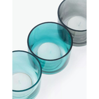 40 Pack Turquoise Glass Votive Tealight Candle Holders House Party Cenrepiece Xmas Wedding Decor Glass Candlestick Party Decorations Bridal Baby Showe thumbnail
