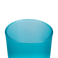 20 Pack Turquoise Frosted Glass Votive Tealight Candle Holders House Party Cenrepiece Xmas Wedding Decor Glass Candlestick Party Decorations Bridal Ba thumbnail