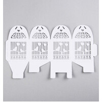 50 Piece Pack - White Dove Bird Heart Wedding Bomboniere Favor Lolly Gift Card Box thumbnail