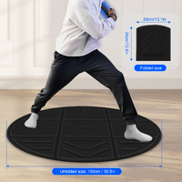 DEVASO Foldable VR Mat, Round Anti Fatigue Large Mat, Anti-Slip and Comfortable thumbnail