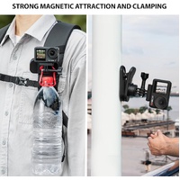 STARTRC OSMO Pocket 3 360° Rotation Backpack Clip Mount Shoulder Strap Accessories for DJI Pocket 3/OSMO Pockt/Action Cameras, Black thumbnail