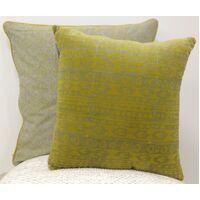 Azuk Mustard Yellow & Grey Cushion Cover thumbnail