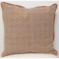Pack of 4 Azuk Orange & Grey Cushion Covers 50cm x 50cm thumbnail