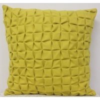 Pack of 4 Flux Mustard Yellow 3D Textured 45cm x 45cm Cushion Covers thumbnail
