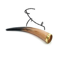 Viking Drinking Horn with Iron Stand thumbnail