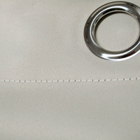 Pair of Blockout Plain Eyelet Curtains Sage thumbnail
