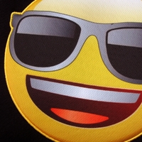 Pair of Emoji Car Front Seat Covers Sunglasses Faces thumbnail