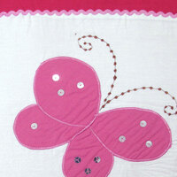 Bindi Butterfly Embroidered Quilt Cover Set Single thumbnail