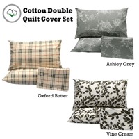 Pure Cotton Ashley Quilt Cover Set Double thumbnail