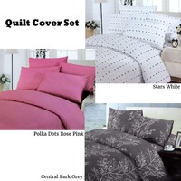 Polyester Cotton Polka Dots Quilt Cover Set Double thumbnail