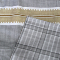 300TC Theodore Grey Reversible Cotton Quilt Cover Set King thumbnail