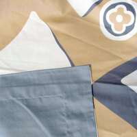 400TC Cotton Sateen Quilt Cover Set Modern Art King thumbnail