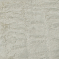 Harper Soft Ruched Pattern Faux Fur Throw Rug 127 x 152 cm Ivory thumbnail