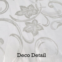 Deco White Luxury Jacquard Tablecloth 150 x 220 cm thumbnail