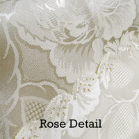 Rose Ecru Luxury Jacquard Tablecloth 150 x 270 cm thumbnail
