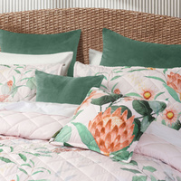 Bianca Sidney Blush Printed Floral Bedspread Set King thumbnail