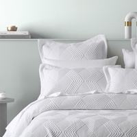 Bianca Cassiano White Polyester Jacquard Coverlet Set Single/Double thumbnail