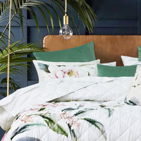 Bianca Indi White Polyester Coverlet Set Single/Double thumbnail
