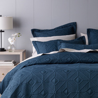 Bianca Kazimir Navy Polyester Coverlet Set Super King thumbnail