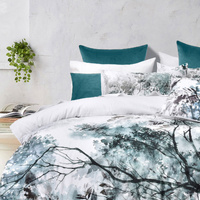 Bianca Sherbrooke White Cotton Sateen Quilt Cover Set Super King thumbnail
