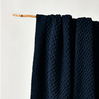 Bianca Sofala Indigo Polyester Chenille Throw Rug 130 x 170 cm thumbnail