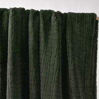 Bianca Tambar Forest Green Faux Fur Throw Rug 130 x 170 cm thumbnail