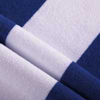 400GSM Cabana Stripe Cotton Polyester Beach Towel Yellow thumbnail