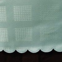 Jacquard Table Cloth Checkered Frost 180 cm Round thumbnail