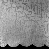 Jacquard Table Cloth Scribble Grey 150 x 270 cm thumbnail