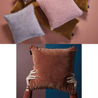 Bedding House Svenja Mauve Filled Square Cushion thumbnail