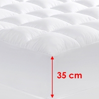 Cloudland 1000GSM Memory Resistant Microball Fill Mattress Topper King Single thumbnail