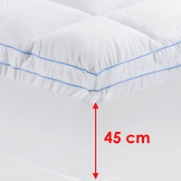 Cloudland 750GSM Memory Resistant Microball Fill Mattress Topper Single thumbnail