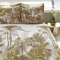 Bedding House Caribe Ochre Cotton Quilt Cover Set Queen thumbnail