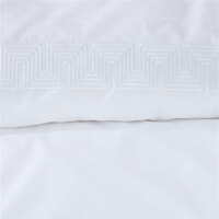 Riviera Maison Elowen White Cotton Quilt Cover Set Queen thumbnail
